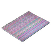 Broken Flachbildschirm TV Regenbogenstreifen Notizblock (Linke Seite)