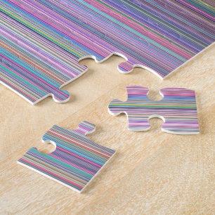 Broken Flachbildschirm TV Regenbogenstreifen Puzzle