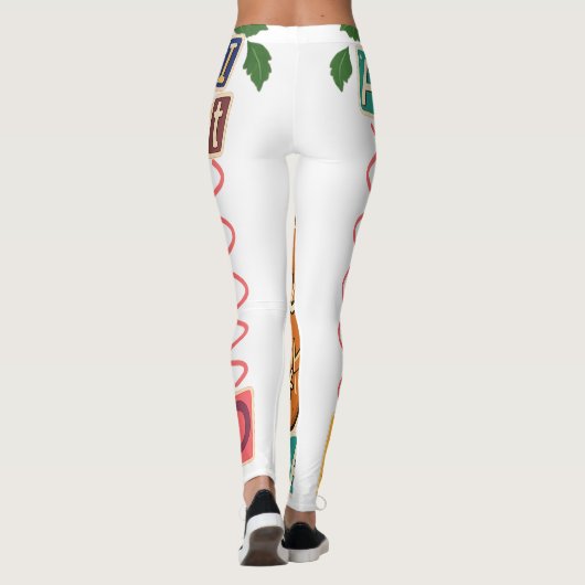 Broken Gingerbread Cookie – Funny Holiday Meltdown Leggings (Rückseite)