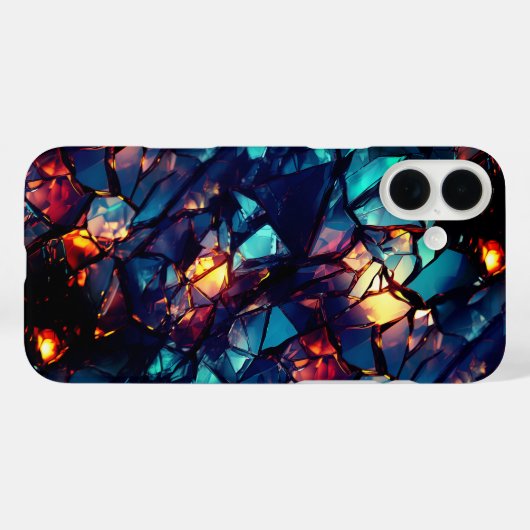 Broken Glass Art Phone Case (Rückseite (Horizontal))
