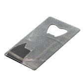 Broken Glass Geldkarten Flaschenöffner (Rückseite Schrägansicht)