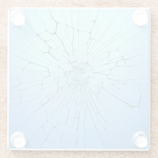 broken glass,  glasuntersetzer (Rückseite)