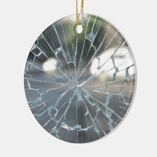 Broken Glass Keramikornament (Links)
