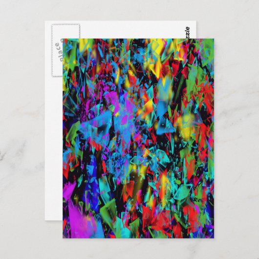 Broken Glass Postkarte (Vorne/Hinten)