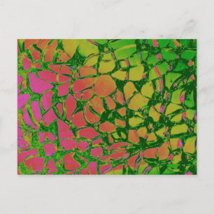 Broken Glass Rainbow Postkarte