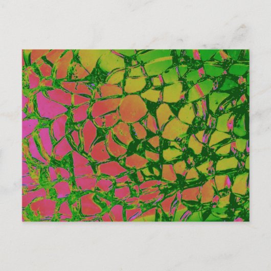 Broken Glass Rainbow Postkarte (Vorderseite)