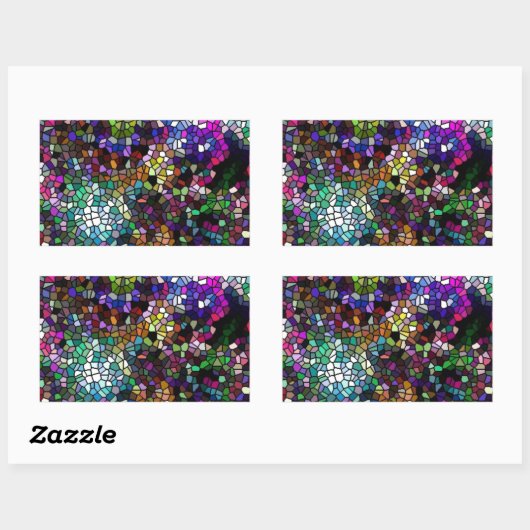 Broken Glass Rechteckiger Aufkleber (Blatt)