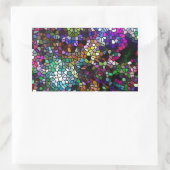 Broken Glass Rechteckiger Aufkleber (Tasche)