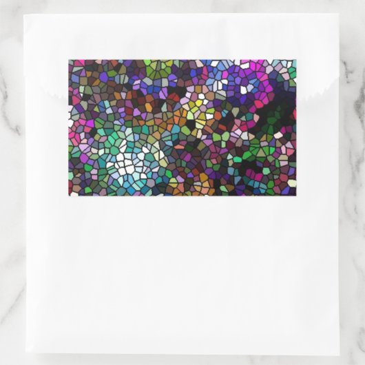 Broken Glass Rechteckiger Aufkleber (Tasche)