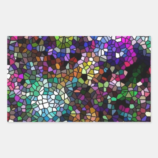 Broken Glass Rechteckiger Aufkleber (Vorderseite)