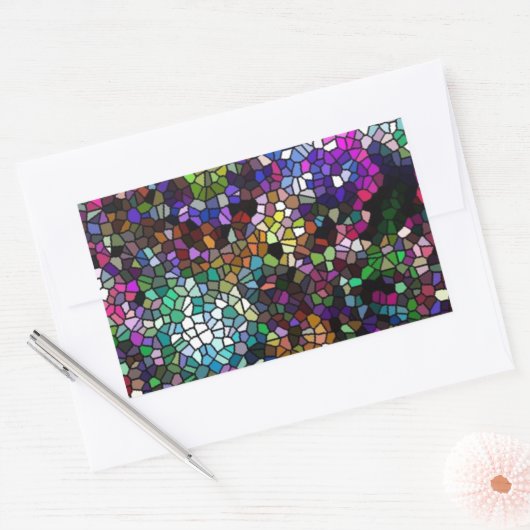 Broken Glass Rechteckiger Aufkleber (Umschlag)