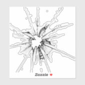 Broken Glass Sticker (Blatt)
