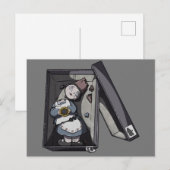 Broken Gnome Feiertagspostkarte (Vorne/Hinten)