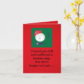 Broken Golf Peg Karte (Gelbe Blume)