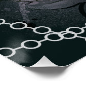 Broken Gothic-Blume Poster (Ecke)