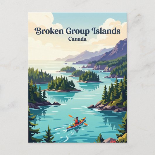 Broken Group Islands Kanada Postkarte (Vorderseite)