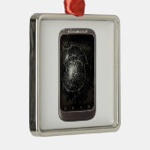 Broken Handy Silbernes Ornament (Rechts)