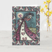 BROKEN HEARD WOCHENVALENTIN, FRIEDHOF-Leere Karte (Gelbe Blume)