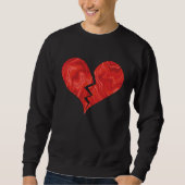 Broken heart abstract sweatshirt (Vorderseite)