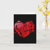 Broken Heart Anti Valentines Day Karte (Gelbe Blume)