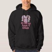 Broken Heart Club Valentine Day Retro Groovy Men W Hoodie (Vorderseite)
