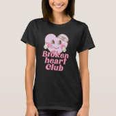 Broken Heart Club Valentine Day Retro Groovy Men W T-Shirt (Vorderseite)