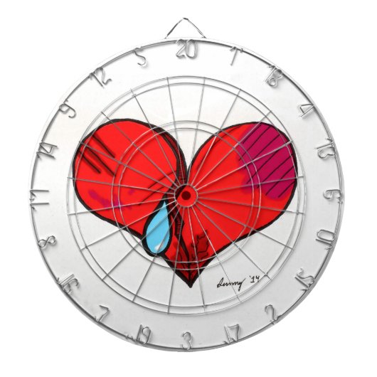Broken Heart Dartboard Dartscheibe (vorne)