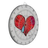 Broken Heart Dartboard Dartscheibe (Vorderseite Links)