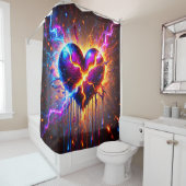 Broken Heart Duschvorhang (Beispiel)
