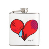 Broken Heart Flask Flachmann (Vorderseite)