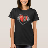 Broken Heart Heartbroken Sad Funny Valentines Day T-Shirt (Vorderseite)