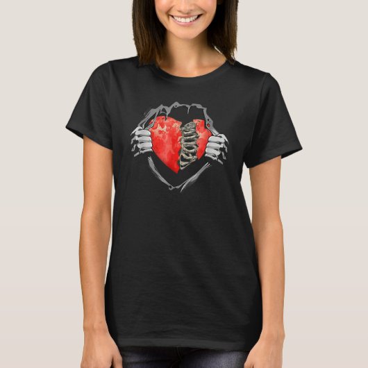 Broken Heart Heartbroken Sad Funny Valentines Day T-Shirt (Vorderseite)