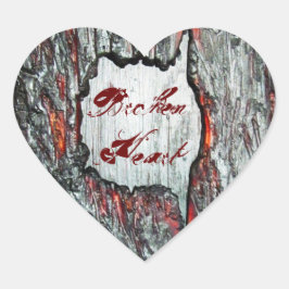 Broken Heart Herz-Aufkleber