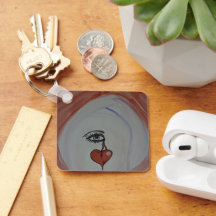 Broken Heart Keychain