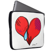 Broken Heart Laptop Sleeve (Vorne Rechts)