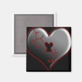 Broken Heart Magnet (Vorderseite/Rückseite)