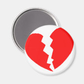Broken Heart Magnet (Vorderseite/Rückseite)