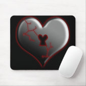 Broken Heart Mousepad (Mit Mouse)