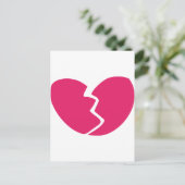 Broken Heart Postkarte (Stehend Vorderseite)