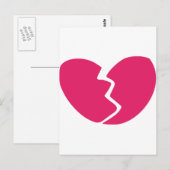 Broken Heart Postkarte (Vorne/Hinten)