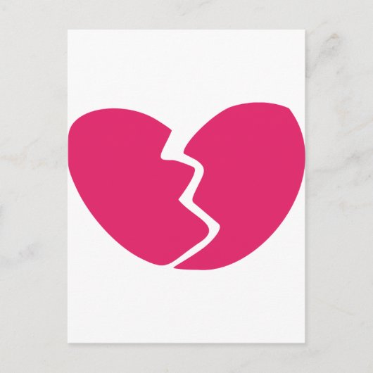 Broken Heart Postkarte (Vorderseite)