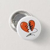 Broken Heart Red Button (Vorne & Hinten)