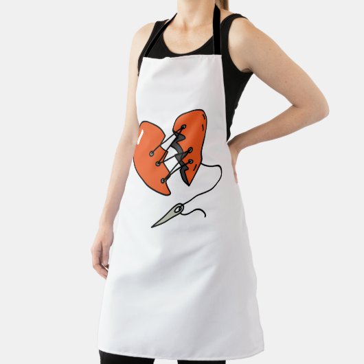 Broken Heart Red Schürze (InSitu)