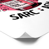 Broken Heart Rx Dark Chocolate Editable Valentine Poster (Ecke)