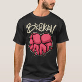 Broken Heart streetwear T-Shirt (Vorderseite)
