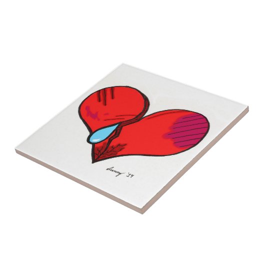 Broken Heart Tile Fliese (Seite)