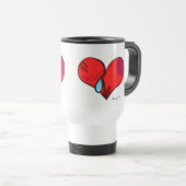 Broken Heart Travel Mugs Reisebecher (VorderseiteRechts)