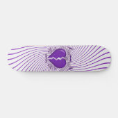 Broken Heart & Tribal Artwork:Violett: Skateboard (Horizontal)