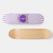 Broken Heart & Tribal Artwork:Violett: Skateboard (Horizontal)