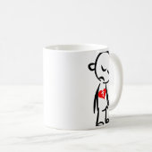 Broken Heart Valentine Kaffeetasse (VorderseiteRechts)